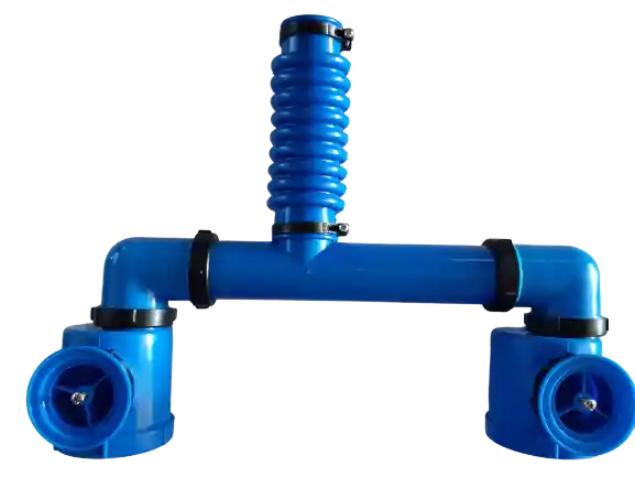 Artículo 6 - Doble sifón para espacios reducido con fuelle de pvc