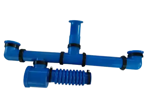 Artículo 7 - Sifón con ramal para triple bacha y fuelle de pvc